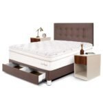 Set Dormitorio Royal Dynasty con cajones 2 plz + 2 Veladores con Cajón - Imagen 3