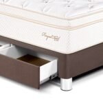 Set Dormitorio con Cajones Royal Cloud Cabecera Gold 2 plz + 2 Veladores Brisse - Imagen 5